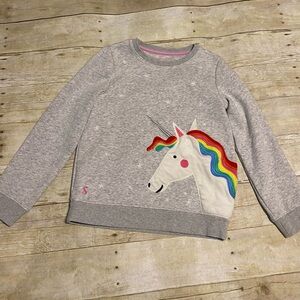 Joules Unicorn Sweatshirt - Size 9 - Comfy with cute embroidery details